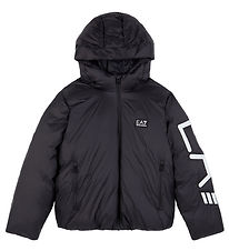 EA7 Puffer Jacket - Armani Blue w. White