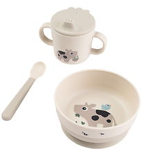 Done by Deer Dinner Set - 3 Parts - Foodie - Tiny Farm - Sand
