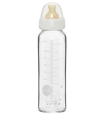 Hevea Peli - 240 ml - Gler/Náttúrulegt gúmmí - Hvítt