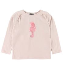 Mini Q Ture Long sleeve Top- Anelle - Rose w. Cat